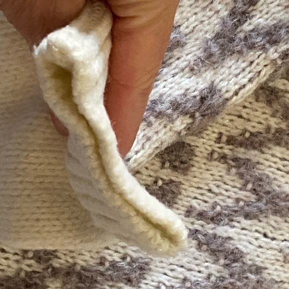 Ann Taylor Loft Sz S Wool Mohair Soft Fair Isle Crew Neck Sweater - Picture 6 of 9